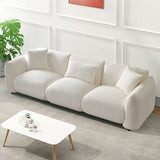 Mid Century Modern Couch 3-Seater Sofa for Livingroom, Beige - Home Elegance USA