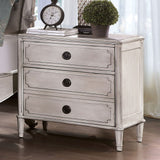 Esther - 5 Piece Queen Bedroom Set With Night Stand - Antique White - Home Elegance USA