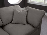 Plush - Cloud 5 Piece Modular Sectional - Grey - Fabric - Home Elegance USA