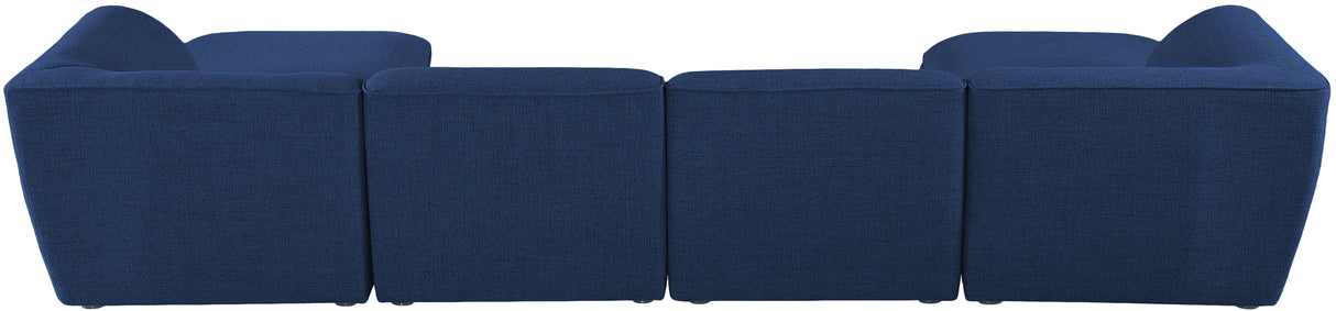 Miramar - Modular Sectional 6 Piece - Navy - Fabric - Modern & Contemporary - Home Elegance USA