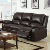 Oxford - Sofa & Loveseat - Rustic Dark Brown - Home Elegance USA