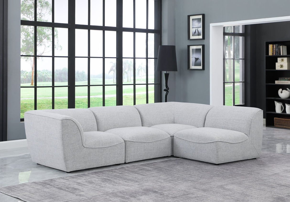 Miramar - Modular Sectional 4 Piece - Gray - Home Elegance USA