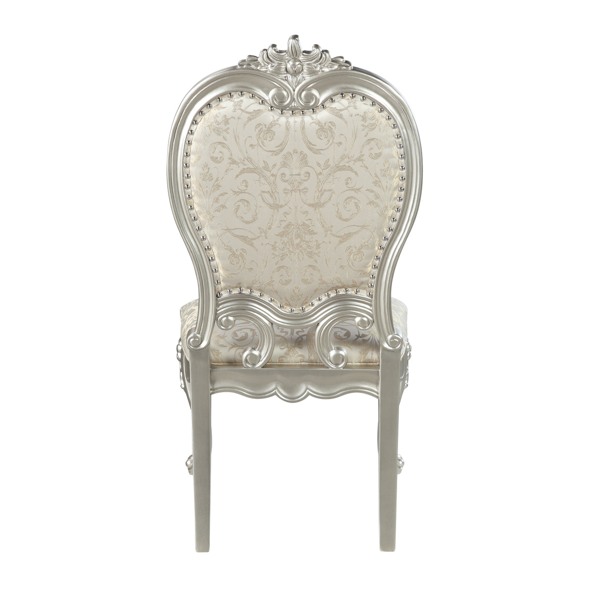 ACME Bently SIDE CHAIR (SET-2) Fabric & Champagne Finish DN01369 - Home Elegance USA
