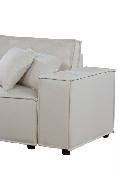 Elson Loveseat in Beige Linen Home Elegance USA