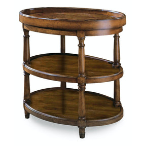 Oval Accent Table with Removable Tray Mappa Burl – Hooker Furniture