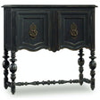 Melange Vintage Black Hand-Painted Leg Chest by Hooker Furniture