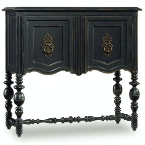 Melange Vintage Black Hand-Painted Leg Chest by Hooker Furniture