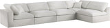 Serene - Cloud Modular Sectional 5 Piece - Cream - Home Elegance USA