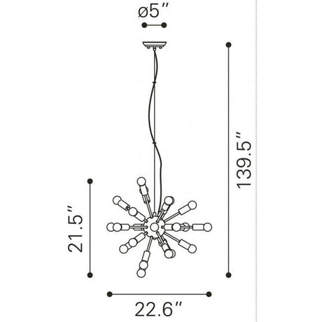 Zuo Pulsar Ceiling Lamp