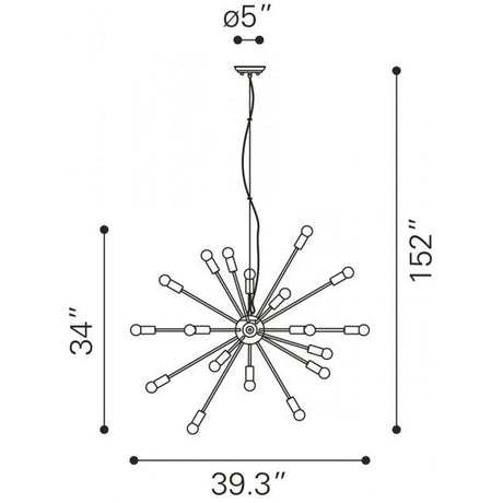 Zuo Physics Ceiling Lamp