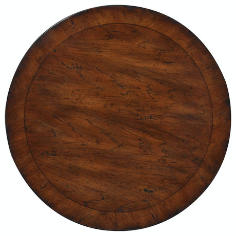 Round Pedestal Accent Table Walnut Finish – Hooker Furniture