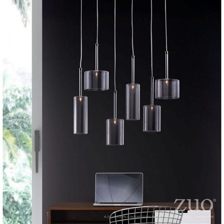 Zuo Hale Ceiling Lamp Clear