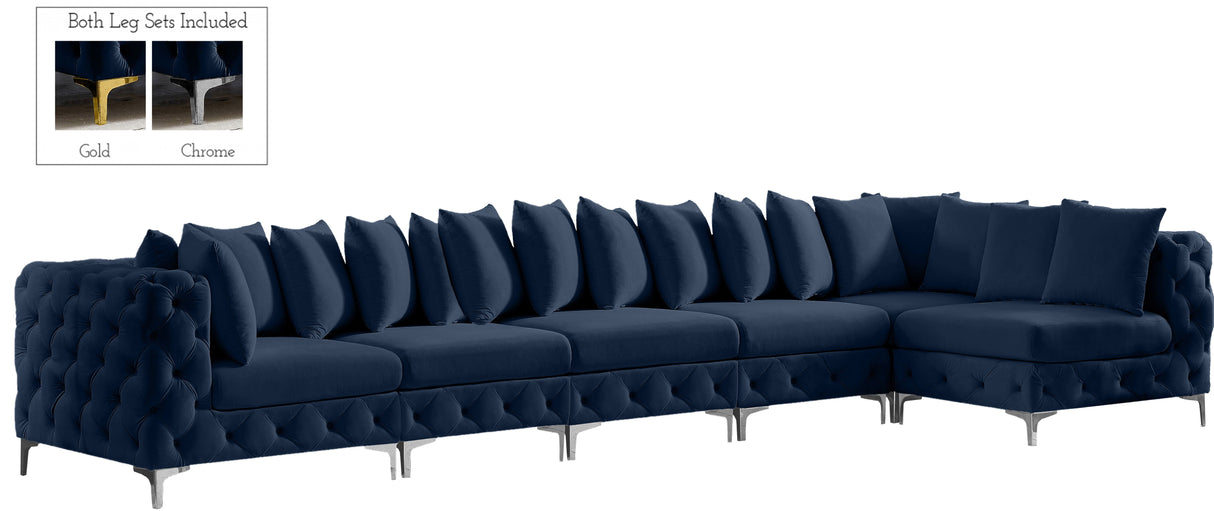 Tremblay - Modular Sectional 6 Piece - Navy - Home Elegance USA