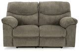 Alphons - Putty - 3 Pc. - Reclining Sofa, Loveseat, Rocker Recliner | Ashley - 28201/88/86/25 - Home Elegance USA - 2