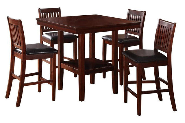 Homelegance - Galena 5 Piece Counter Height Set - 5050-36