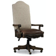 Rhapsody Tilt Swivel Chair in Aurora Ecru Fabric and Leather – Hooker Furniture