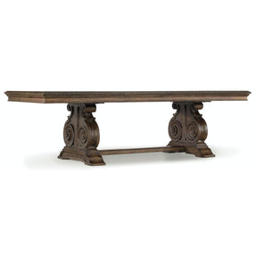Rhapsody 128-Inch Rectangle Dining Table in Reclaimed Walnut Finish – Hooker Furniture