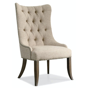 Rhapsody Tufted Dining Chair Walnut Finish – Hooker Furniture
