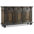 Rhapsody 72'' Credenza with Scroll Carvings & Walnut Finish – Hooker Furniture
