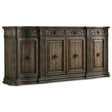 Rhapsody 96" Credenza Walnut Finish with Drawers & Shelves - Hooker Furniture