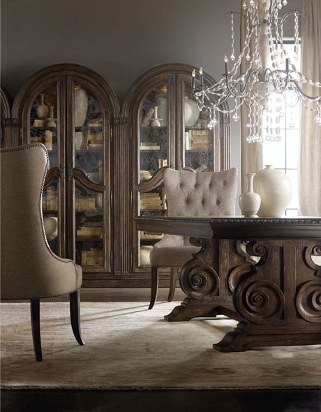 Rhapsody Tufted Dining Chair Walnut Finish – Hooker Furniture