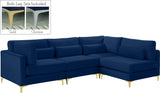 Julia - Modular Sectional 4 Piece - Navy - Home Elegance USA