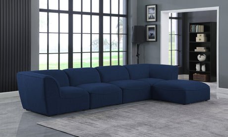 Miramar - Modular Sectional 5 Piece - Navy - Modern & Contemporary - Home Elegance USA