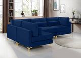 Julia - Modular Sectional 4 Piece - Navy - Home Elegance USA