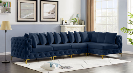 Tremblay - Modular Sectional 5 Piece - Navy - Fabric - Home Elegance USA