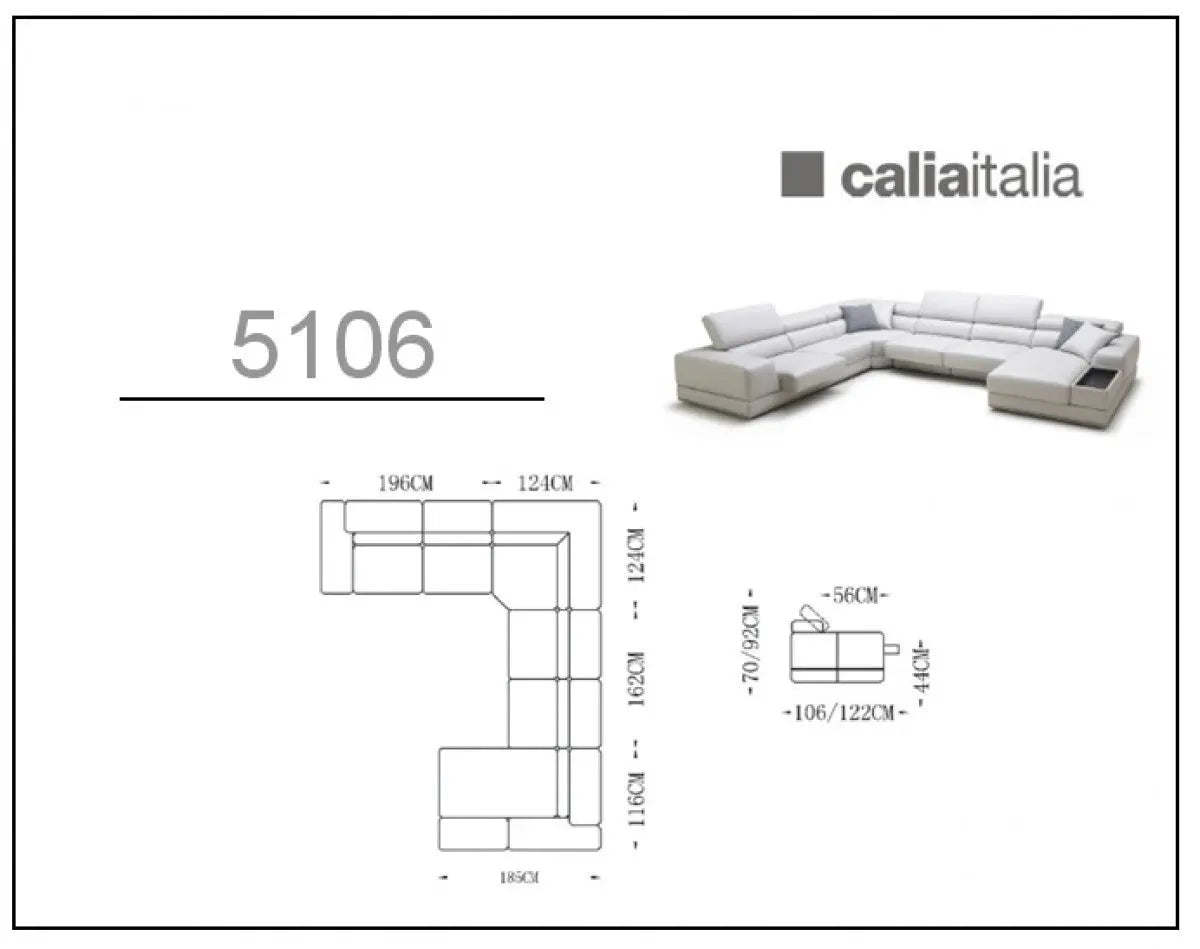 Vig Furniture - Divani Casa Pella Modern White Italian Leather Sectional Sofa - Vgca5106-Wht