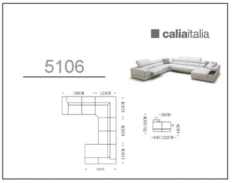 Vig Furniture - Divani Casa Pella Modern White Italian Leather Sectional Sofa - Vgca5106-Wht