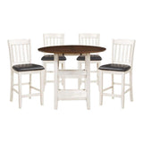 Homelegance - Kiwi 5 Piece Counter Height Table Set - 5162Ww-36-5Set