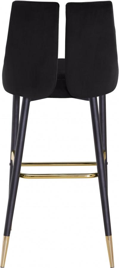 Meridian Furniture - Sleek Bar Stool Set Of 2 In Black - 960Black-C