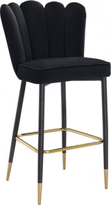 Meridian Furniture - Lily Bar Stool Set Of 2 In Black - 961Black-C