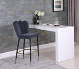 Meridian Furniture - Lily Bar Stool Set Of 2 In Grey - 961Grey-C