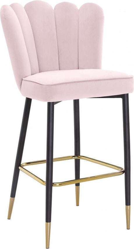 Meridian Furniture - Lily Bar Stool Set Of 2 In Pink - 961Pink-C