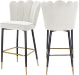 Meridian Furniture - Lily Bar Stool Set Of 2 In Cream - 961Cream-C