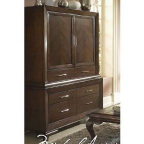 Portrait Vue Media Cabinet - 26071B-43-26071T-43 - Clearance - Aico Furniture
