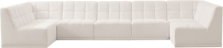 Relax - Modular Sectional 7 Piece - Cream - Home Elegance USA