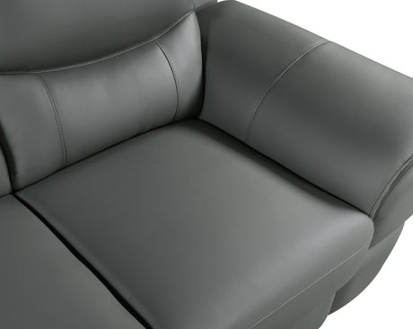 Global United Genuine Leather Sofa Home Elegance USA