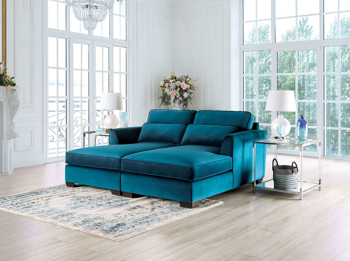 Peregrine - Sectional - Teal - Home Elegance USA