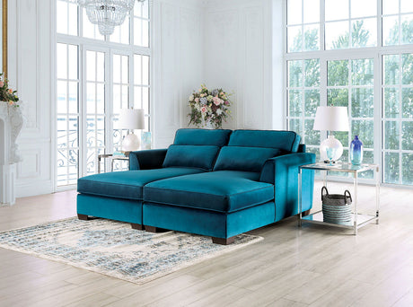 Peregrine - Sectional - Teal - Home Elegance USA