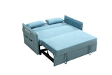 MEGA Pull Out Sofa Bed, Modern Adjustable Pull Out Bed Lounge Chair with 2 Side Pockets, 2 Pillows for Home Office