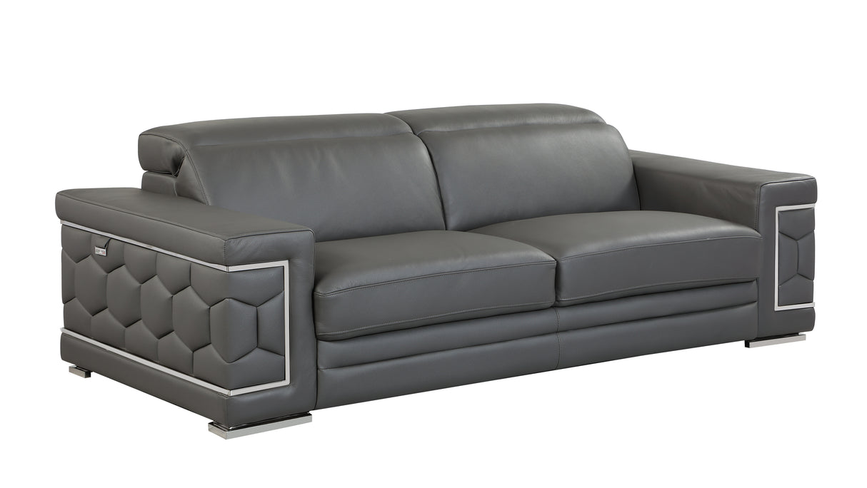 Top Grain Italian Leather Sofa - Home Elegance USA