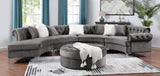 Sophronia - Sectional - Gray - Home Elegance USA