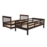 Stairway Twin-Over-Twin Bunk Bed with Twin size Trundle for Bedroom, Dorm, Adults, Espresso( old sku: LP000209AAP ) - Home Elegance USA