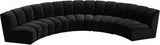 Meridian Furniture - Infinity Modular 5 Piece Sectional In Black - 638Black-5Pc