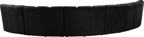 Meridian Furniture - Infinity Modular 5 Piece Sectional In Black - 638Black-5Pc