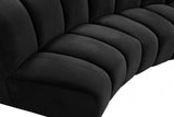 Meridian Furniture - Infinity Modular 6 Piece Sectional In Black - 638Black-6Pc