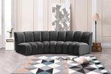 Meridian Furniture - Infinity Modular Sofa In Grey - 638Grey-3Pc